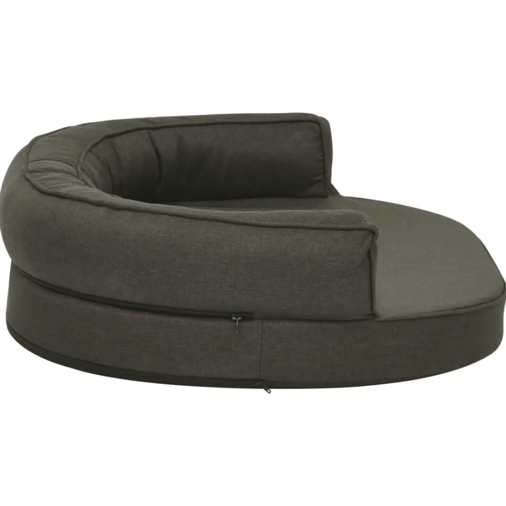 vidaXL Colchón para cama de perro ergonómico 75x53 cm Gris oscuro Clearance