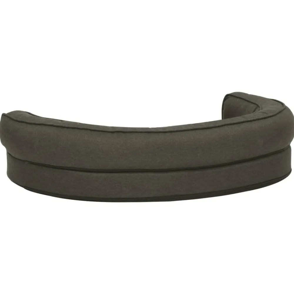 vidaXL Colchón para cama de perro ergonómico 75x53 cm Gris oscuro Clearance