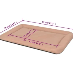 vidaXL Productos Para Mascotas-Colchón para perro tamaño M