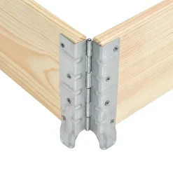 vidaXL Manipulación De Materiales-Collar de caja de pallet madera maciza de pino 80x120 cm