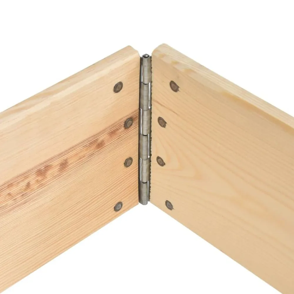 vidaXL Manipulación De Materiales-Collar de caja de pallet madera maciza de pino 80x120 cm