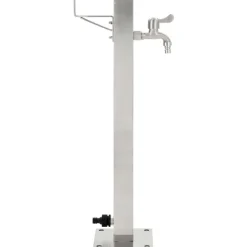 vidaXL Columna de agua de jardín acero inoxidable cuadrada 65 cm Best