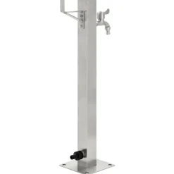vidaXL Columna de agua de jardín acero inoxidable cuadrada 65 cm Best