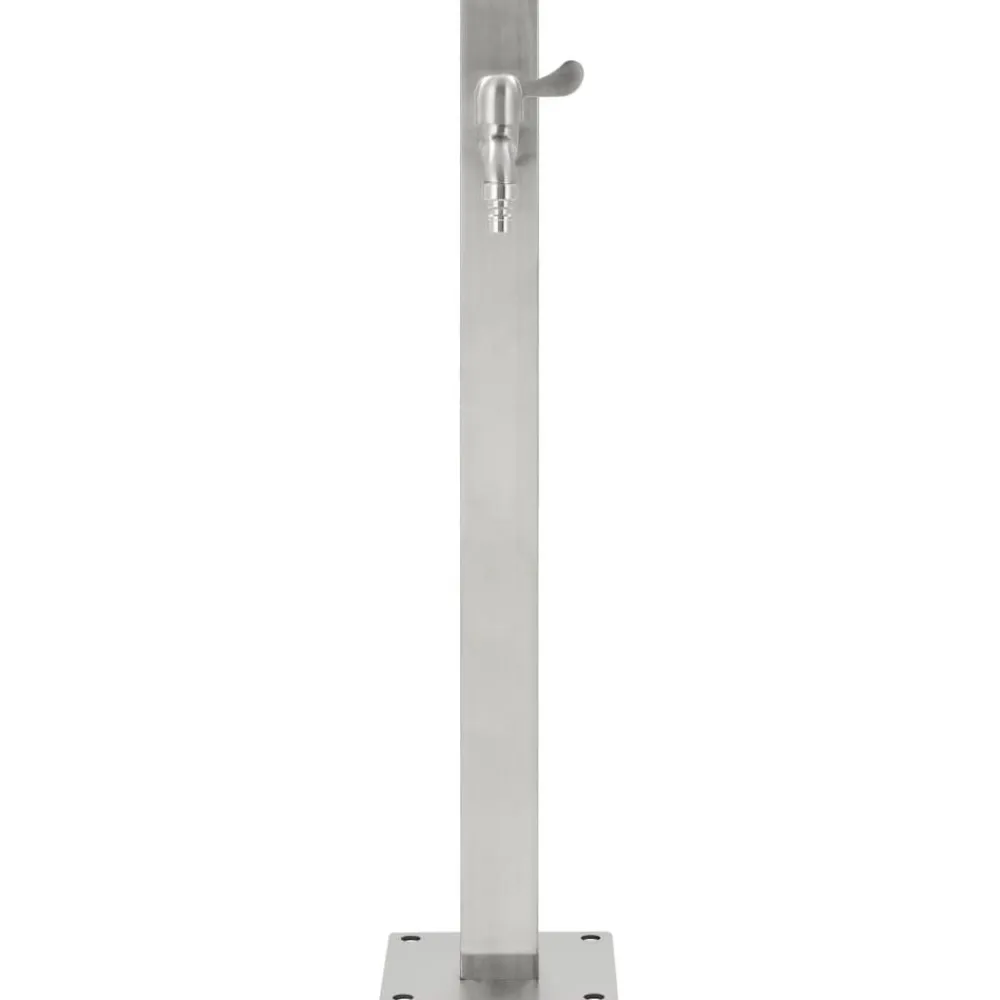 vidaXL Columna de agua de jardín acero inoxidable cuadrada 65 cm Best