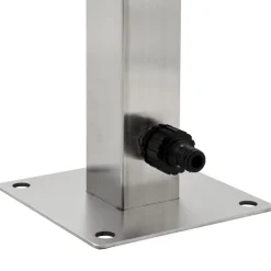 vidaXL Columna de agua de jardín acero inoxidable cuadrada 65 cm Best