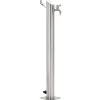 vidaXL Jardín-Columna de agua de jardín acero inoxidable redonda 95 cm