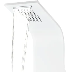 vidaXL Fontanería-Columna panel de ducha aluminio 20x44x130 cm