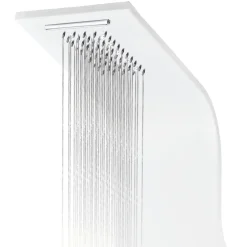 vidaXL Fontanería-Columna panel de ducha aluminio 20x44x130 cm