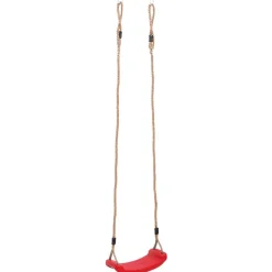 vidaXL Columpio de asiento para niños Rojo Hot
