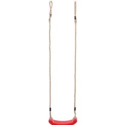 vidaXL Columpio de asiento para niños Rojo Hot