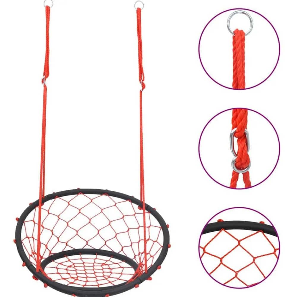 vidaXL Estructuras Para Juegos Al Aire Libre-Columpio de red 60 cm