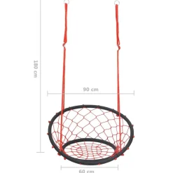 vidaXL Estructuras Para Juegos Al Aire Libre-Columpio de red 60 cm