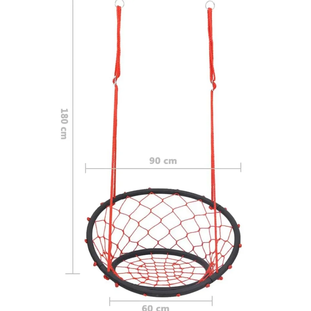 vidaXL Estructuras Para Juegos Al Aire Libre-Columpio de red 60 cm