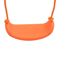 vidaXL Estructuras Para Juegos Al Aire Libre-Columpio individual y columpio para niños 2 en 1 naranja