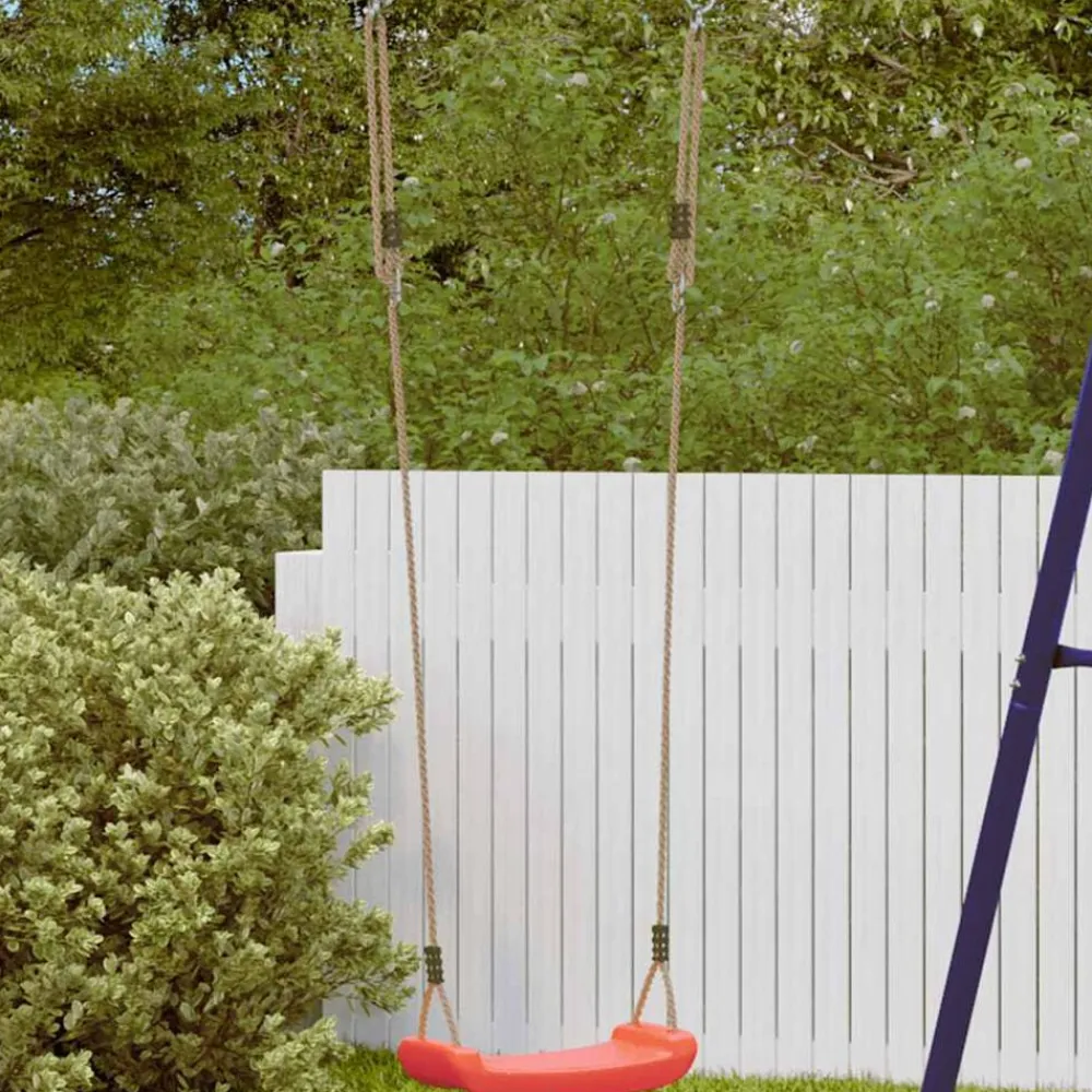 vidaXL Estructuras Para Juegos Al Aire Libre-Columpio para niños individual con cuerda ajustable
