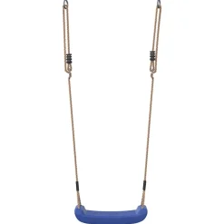 vidaXL Columpio para niños individual con cuerda ajustable Azul Outlet