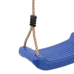 vidaXL Columpio para niños individual con cuerda ajustable Azul Outlet