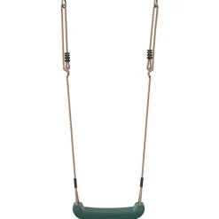 vidaXL Columpio para niños individual con cuerda ajustable Verde Clearance