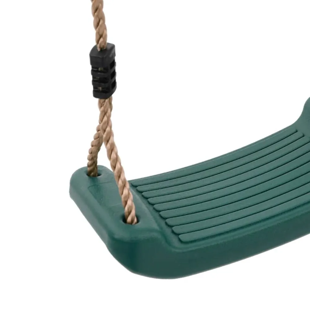 vidaXL Columpio para niños individual con cuerda ajustable Verde Clearance