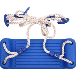 vidaXL Columpios 2 unidades con rocas de escalada polietileno azul Outlet