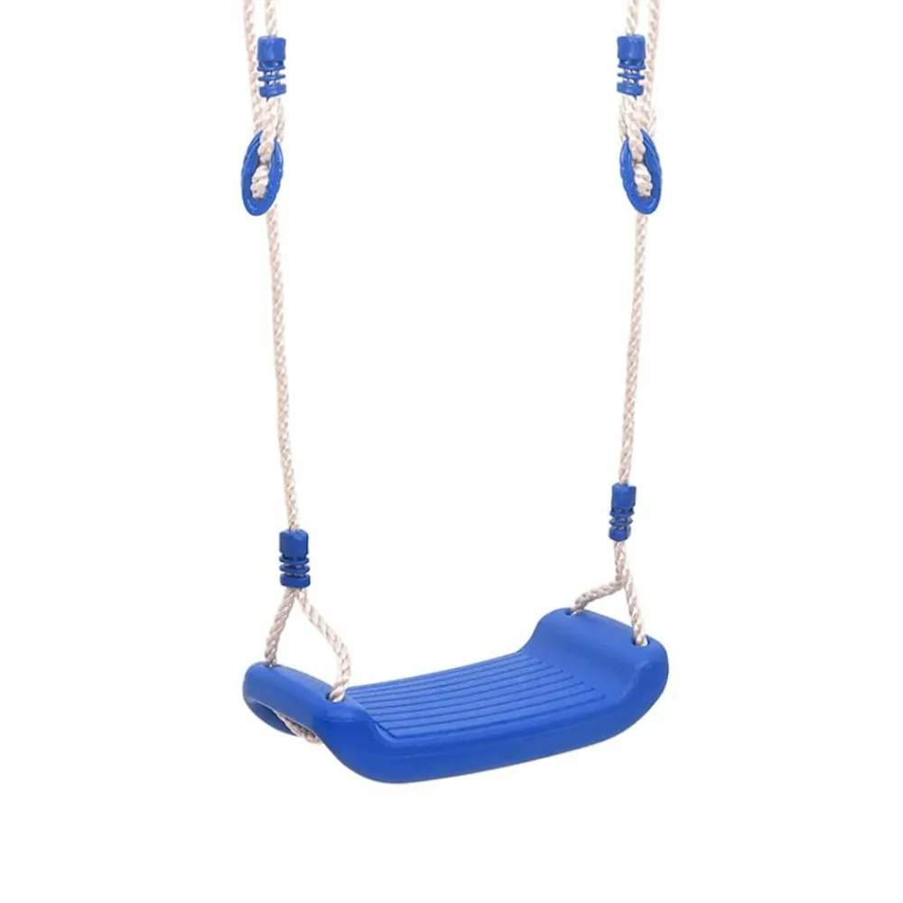 vidaXL Columpios con cuerdas 2 unidades polietileno azul 38x16 cm