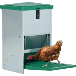 vidaXL Comedero automático para aves de corral con pedal 8 kg