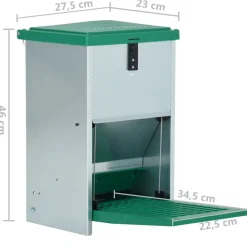 vidaXL Comedero automático para aves de corral con pedal 8 kg