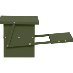 vidaXL Comedero de Pedal para Pollos 48,5 x 39,5 x 19 cm Verde oliva Clearance