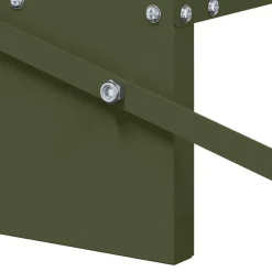 vidaXL Comedero de Pedal para Pollos 48,5 x 39,5 x 19 cm Verde oliva Clearance