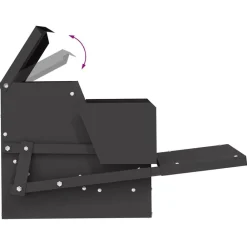 vidaXL Comedero de Pedal para Pollos 50 x 40 x 29 cm Negro Online