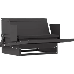vidaXL Comedero de Pedal para Pollos 50 x 40 x 29 cm Negro Online