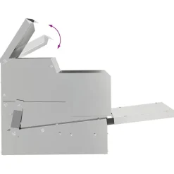 vidaXL Productos Para Mascotas-Comedero de Pedal para Pollos Plateado 50 x 40 x 29 cm