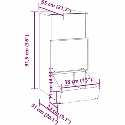 vidaXL Productos Para Mascotas-Comedero para Cerdo Plateado 55 x 38 x 76 cm