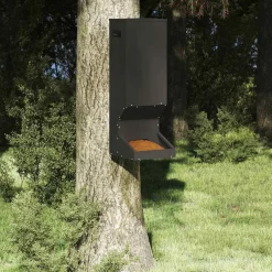 vidaXL Comedero para ciervos 28 x 30 x 80 cm Negro Discount
