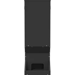 vidaXL Comedero para ciervos 28 x 30 x 80 cm Negro Discount