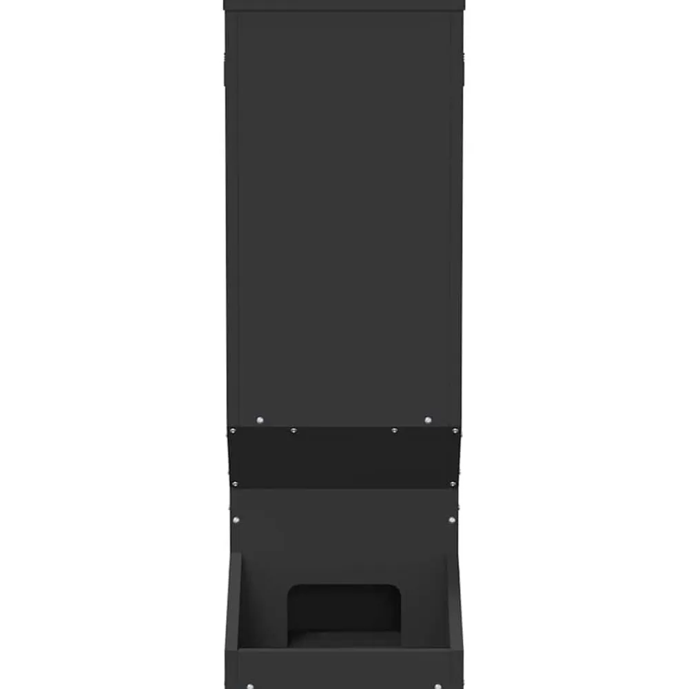 vidaXL Comedero para ciervos 28 x 30 x 80 cm Negro Discount