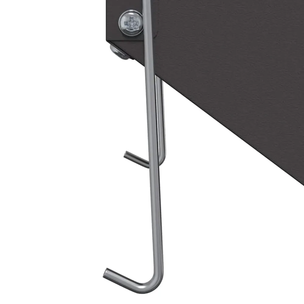 vidaXL Comedero para Conejos 12,5 x 26 x 28,5 cm Negro Hot