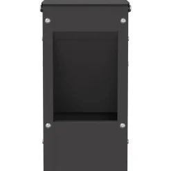 vidaXL Comedero para Conejos 12,5 x 12,5 x 25 cm Negro Clearance