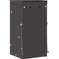 vidaXL Comedero para Conejos 12,5 x 12,5 x 25 cm Negro Clearance