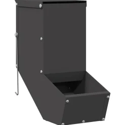 vidaXL Comedero para Conejos 12,5 x 26 x 28,5 cm Negro Best
