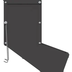 vidaXL Comedero para Conejos 12,5 x 26 x 28,5 cm Negro Best