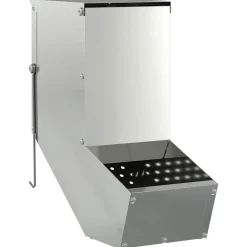 vidaXL Comedero para Conejos Plateado 12,5 x 26 x 28,5 cm Acero galvanizado Sale