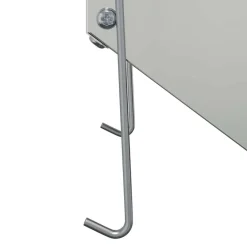 vidaXL Comedero para Conejos Plateado 12,5 x 26 x 28,5 cm Acero galvanizado Sale