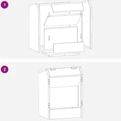 vidaXL Productos Para Mascotas-Comedero para Conejos 64.5 x 25.5 x 45.5 cm