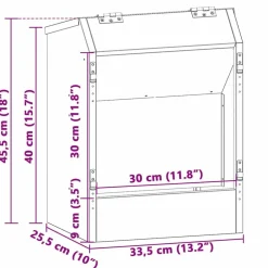 vidaXL Productos Para Mascotas-Comedero para Conejos 64.5 x 25.5 x 45.5 cm