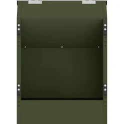 vidaXL Comedero para Conejos 64.5 x 25.5 x 45.5 cm Verde oliva