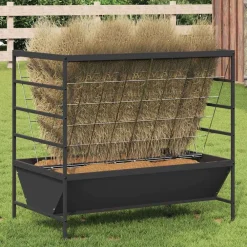 vidaXL Comedero para Ganado 100 x 60 x 90 cm Negro Clearance