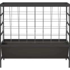 vidaXL Comedero para Ganado 100 x 60 x 90 cm Negro Clearance