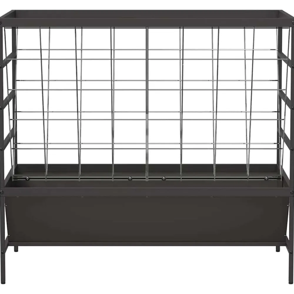vidaXL Comedero para Ganado 100 x 60 x 90 cm Negro Clearance