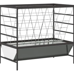 vidaXL Comedero para Ganado Plateado 100 x 60 x 90 cm Acero galvanizado Hot